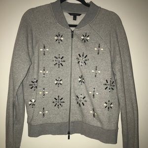 Banana Republic Sequined Bomber Jacket